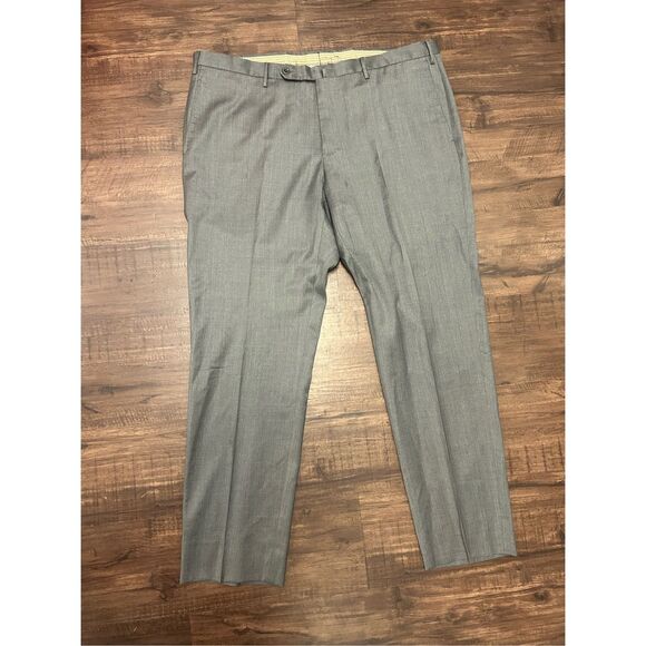 Incotex Classic Fit Pattern "B" Gray Front Pleat Straight Dress Pants Sz 40 x 31 - Picture 12 of 16